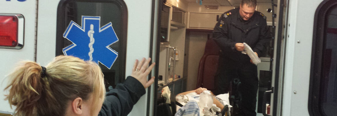 Patient in Ambulance